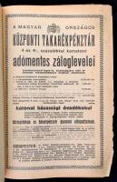 1915 A Pesti Hírlap naptára az 1915. szökőévre. 25. évf. Bp., Légrády-Testvérek. Kiadói egészvászon-...