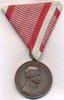 1917. Károly Bronz Vitézségi Érem Br kitüntetés mellszalagon. Szign.: Kautsch T:2  Hungary 1917. Bronze Gallantry Medal Br decoration with ribbon. Sign.: Kautsch C:XF  NMK 310.