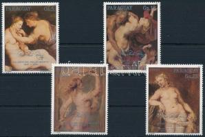 Rubens festmény sor + kisív, Rubens paintings set + mini sheet