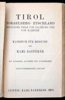 Karl Baedeker: Tirol, Voralberg, Etschland. Westliches teile von Salzburg, und von Kärenten. Handbuc...