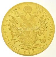 Ausztria 1915. 4D Au "Ferenc József" utánveret (14,04g/0.986) T:2,2-(PP) ph., foglalatban ...