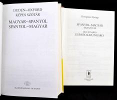 Vegyes könyvtétel, spanyol nyelv és szótár témában, 3 db: 
Dorogman György: Spanyol-magyar kéziszót...