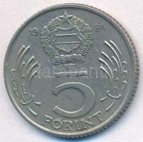 1984. 5Ft Cu-Ni az "Ö" betű jobb oldali pontja verethiba miatt kisebb. Ritka! T:1-,2