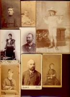cca 1870-1900 8 db keményhátú fotó