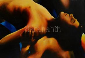 Chow jelzéssel: Áldozat. Olaj, vászon, keretben, 120×80 cm