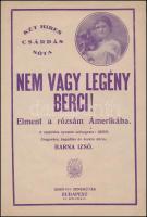 cca 1924 6 db régi kotta (Nem vagy legény Berci!, Java!, Elment a Rózsám Amerikába!, stb.)