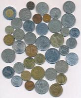 41db-os vegyes külföldi fémpénz tétel, közte néhány magyar darab T:vegyes 41pcs of various metal coins C:mixed