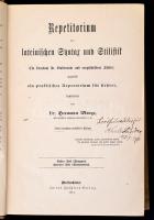 Vegyes könyvtétel, latin nyelv és szótár témában, 5 db:
[Finály Henrik-Régeni István]: Latin iskola...