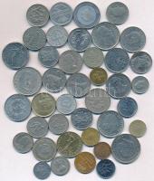 41db-os vegyes külföldi fémpénz tétel, közte néhány magyar darab T:vegyes
41pcs of various metal co...