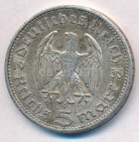 Német Harmadik Birodalom 1935G 5M Ag "Hindenburg" T:2 kis ph.
German Third Reich 1935G 5 ...