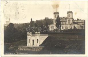 Jablonec nad Nisou, Gablonz; Schützenhaus, Wasserwerk / water works, shooting hall (EK)