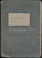 cca 1940 Gyermek iskolai füzet a visszatért Erdélyről és egyéb földrajzi és történelmi érdekességekr...