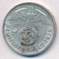 Német Harmadik Birodalom 1936E 5M Ag "Hindenburg" T:2
German Third Reich 1936E 5 Marks Ag...