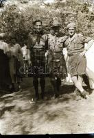 1933 Magyar és külföldi cserkészek a gödöllői jamboree-n, 8 db fotónegatív, 6x9 cm