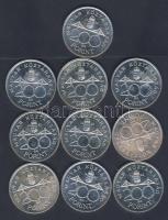 1992. 200Ft Ag (10x) "MNB" T:exBU