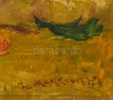 Markovits István (1892-)? Virágcsendélet. Olaj, vászon, jelzett, 60×80 cm