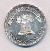 Amerikai Egyesült Államok 1985. Liberty Silver Ag emlékérem (31,17g/0.999) T:1-(PP) USA 1985. Liberty Silver Ag commemorative medallion (31,17g/0.999) C:AU(PP)