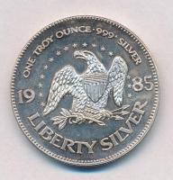 Amerikai Egyesült Államok 1985. "Liberty Silver" Ag emlékérem (31,17g/0.999) T:1-(PP)
USA...