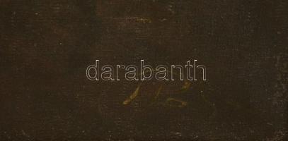 Olvashatatlan jelzéssel: Krisztus fej, Olaj, vászon, sérült, keretben, 50×40 cm