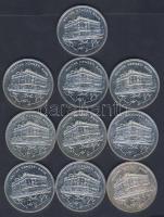 1992. 200Ft Ag (10x) "MNB" T:exBU