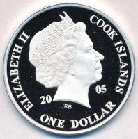 Cook-szigetek 2005. 1$ Ag "Ázsia történelme - Földrengés Tokióban 1923" (20g/0.999) T:PP
...