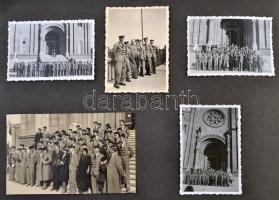 cca 1920-1945 családi fotóalbum, benne balatoni, budapesti, felvidéki, visegrádi, fotói, esztergomi,...