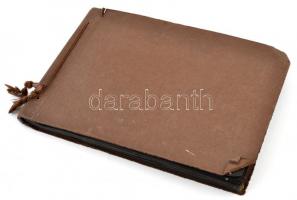 cca 1920-1945 családi fotóalbum, benne balatoni, budapesti, felvidéki, visegrádi, fotói, esztergomi,...