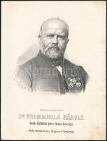 1867 Frommhold Károly (1910-1876) honvéd törzsorvos, feltaláló, a Ferenc József rend lovagja. Marastoni József kőnyomatos portréja. Lithographic portrtait. 20x27 cm