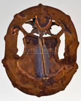 ~1920-1940. "DVTK (Diósgyőr-Vasgyári Testgyakorlók Köre)" zománcozott fém turista jelvény ...