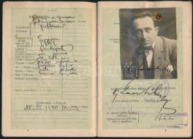 1927 Bp., A Magyar Királyság által kiállított fényképes útlevél / Hungarian passport