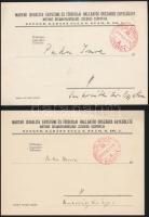 1937 A Magyar Izraelita Egyetemi és Főiskolai Hallgatók Országos Egyesületének 2 db meghívója kultúr...