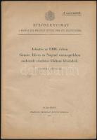 1908 Jelentés az 1908. évben Gömör, heves és Nógrád vármegyékben eszközölt részletes földtani felvét...