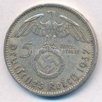 Német Harmadik Birodalom 1937A 5M Ag "Hindenburg" T:2
German Third Reich 1937A 5 Marks Ag...