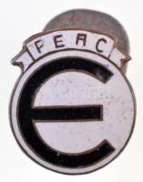~1930-1940. PEAC E (Pécsi Egyetemi Sport Club?) zománcozott gomblyukjelvény (13x15mm) T:2