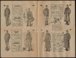 1923 Bp., Gutmann J. és Társa divatáruházának képes árjegyzéke, borítékkal