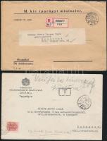 1928-1938 8 db különféle céges boríték (Mössmer József Fiai, Budapest Székesfőváros Elektromos Művei, M. kir. iparügyi miniszter, stb.)