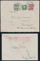 1928-1938 8 db különféle céges boríték (Mössmer József Fiai, Budapest Székesfőváros Elektromos Művei...