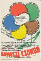 1957, 1959 A KISZ rendezvényeinek kisplakátja, 2 db (Rózsabál, Tavaszi Csokor), 24x17 cm