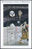 30th anniversary of First man on the Moon minisheet, 30 éve járt az első ember a Holdon kisív