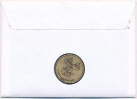 Németország 2006. "1. Wismari Kogge Találkozó" fém emlékérem bélyegzett borítékban (35mm) ...