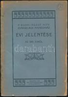 1900-1916 3 db különböző zárszámadás és jelentés: Büd-Szent-Mihályi Ipartestület zárszámadása, a Bék...
