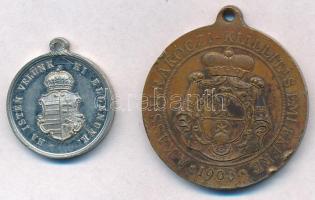 1903. "Pro Libertate / A kassai Rákóczi-kiállítás emlékére" Br emlékérem szalag nélkül (30...