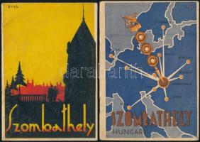 cca 1930-1940 4 db Magyarországot ismertető képes füzet grafikus címlapokkal