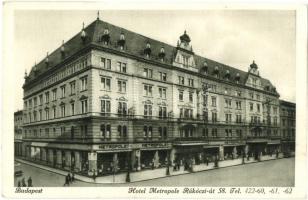 Budapest VII. Hotel Metropole szálloda. Rákóczi út 58.