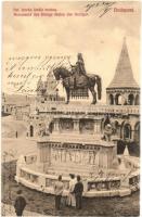 Budapest I. Szent István király szobra. Divald Károly 1182-1907.