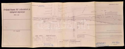1949 Ásványolaj Forgalmi N.V. Székesfehérvári iparvágányok helyszínrajza