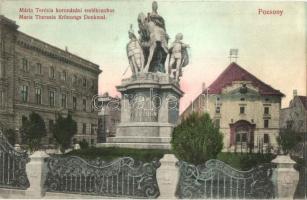 Pozsony, Bratislava, Pressburg; Mária Terézia koronázási emlékszobor. Divald Károly 518-1907. / monument (fa)