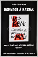 1997 Hommage á Kassák, 20 éves a Kassák Múzeum kiállítás plakát, 69x47 cm