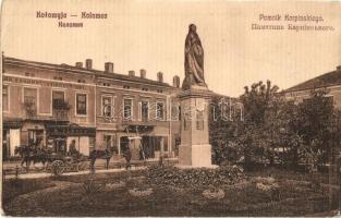 Kolomyja, Kolomea; Pomnik Karpinskiego / monument, bank (fa)