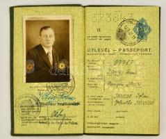 1939 Keményfedeles útlevél / Hard cover passport